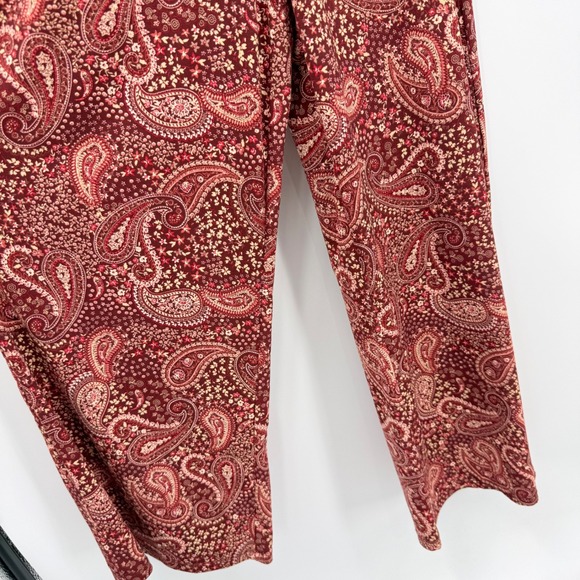 Maurices 24/7 Paisley Jumpsuit XS Sleeveless Smocked Waist Boho Festival Western - Picture 3 of 8